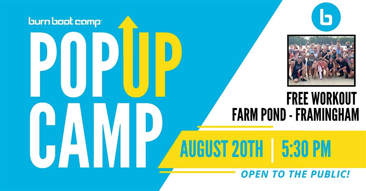 FREE Burn Boot Camp Pop Up Camp at Farm Pond, 20 August | Event in Framingham | AllEvents