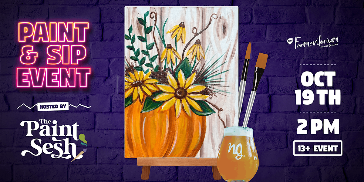 “Pumpkin Blooms” Falltime Paint & Sip Painting Event in Cincinnati, OH, 19 October | Event in Cincinnati