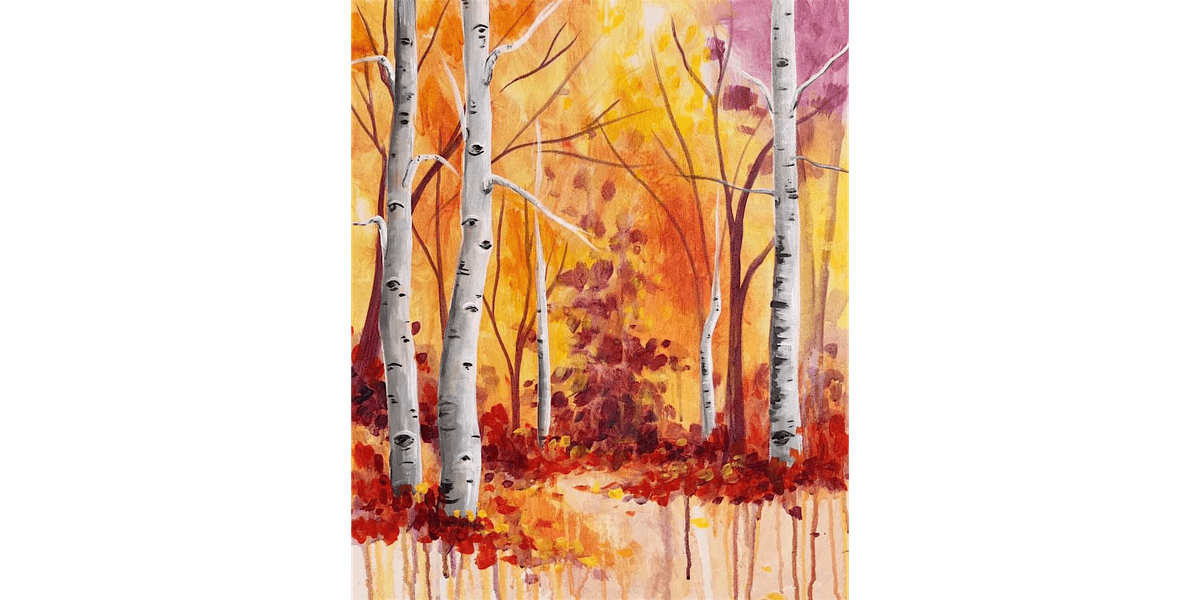 Autumn Aspens - Paint and Sip in Boston | Classpop!™, 28 August | Event in Lexington | AllEvents