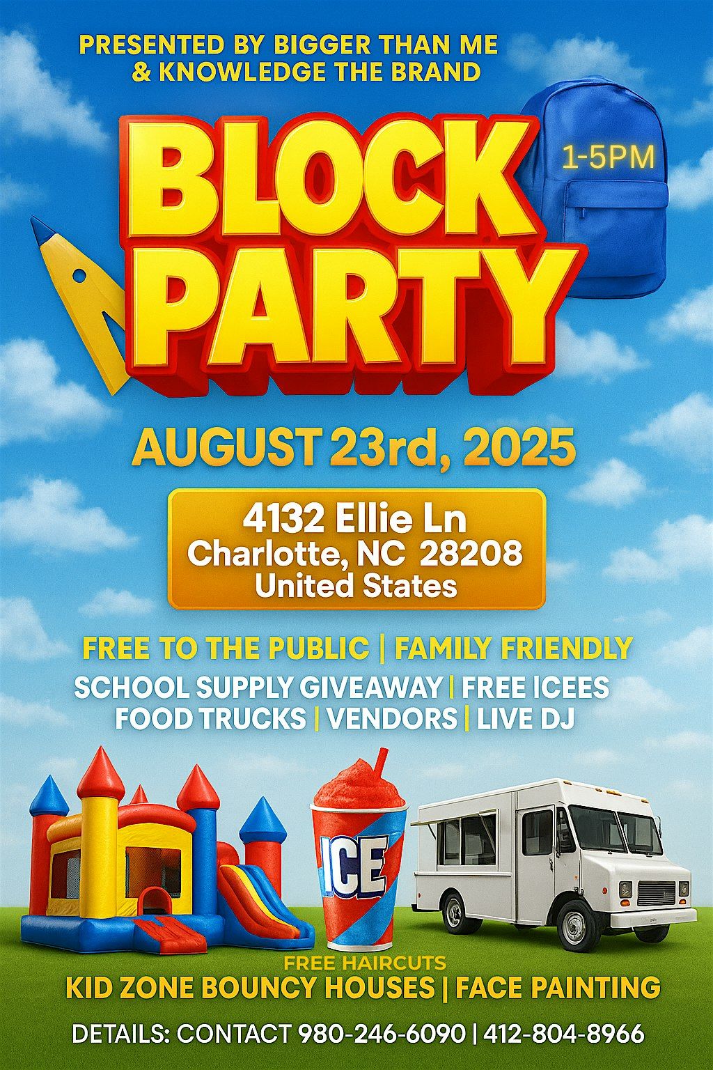 Back To School : Block Party, 23 August | Event in Charlotte | AllEvents