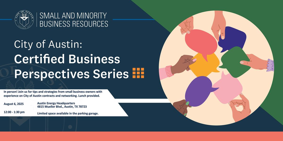 In-person - Doing Business with the City of Austin, 6 August | Event in Austin | AllEvents