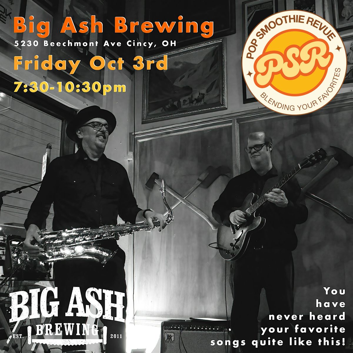 Pop Smoothie Review LIVE at Big Ash Brewing, 3 October | Event in Cincinnati | AllEvents