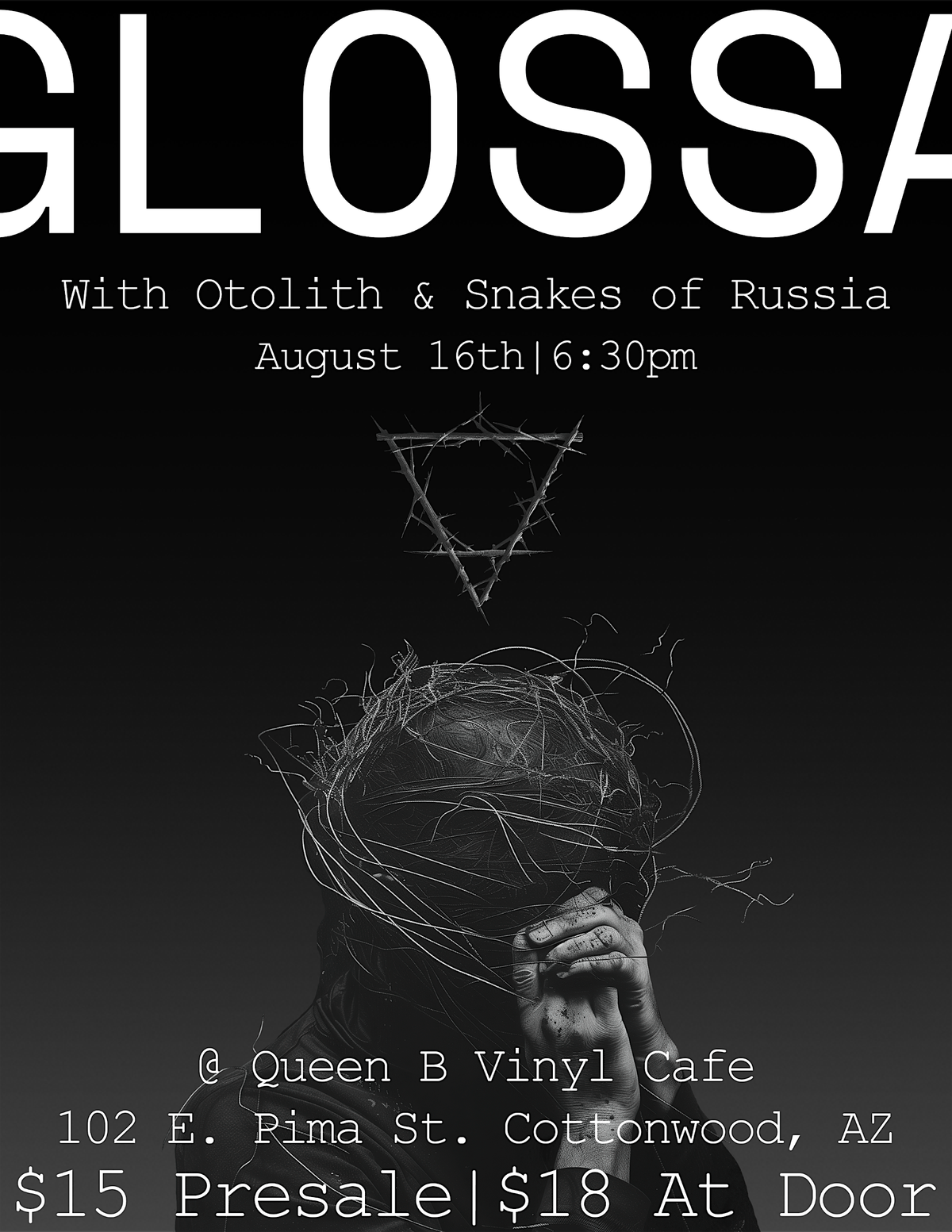 Glossa with The Otolith and Snakes of Russia, 16 August | Event in Cottonwood | AllEvents
