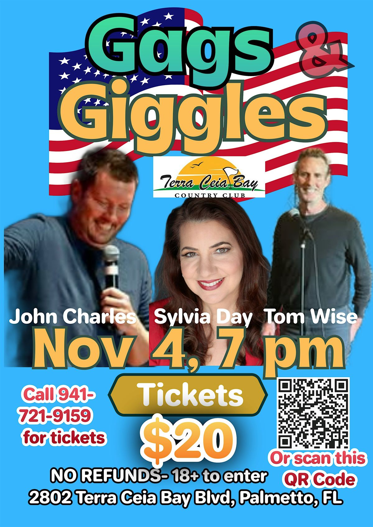 Gags & Giggles, 4 November | Event in Palmetto | AllEvents