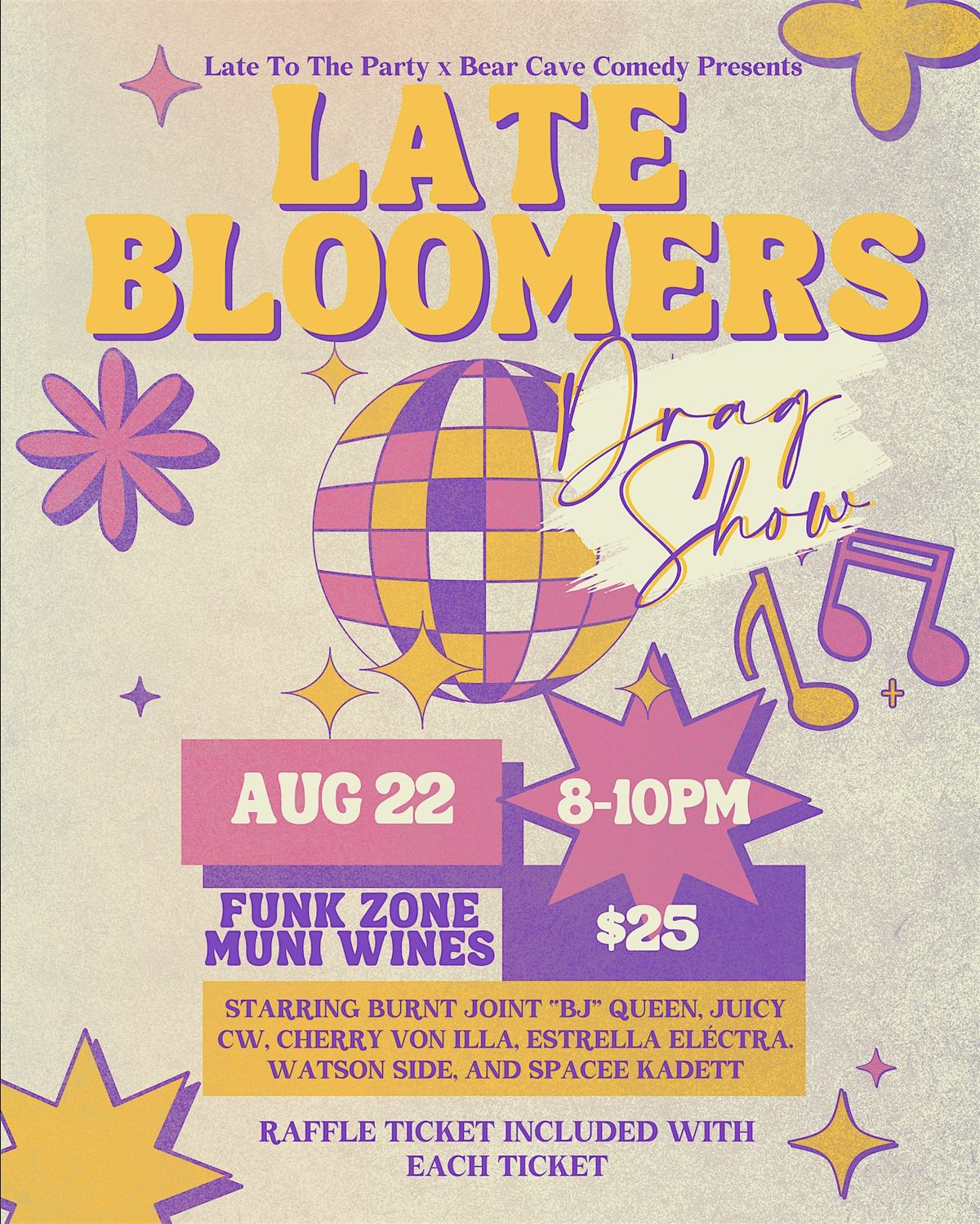 Late Bloomers Drag Show, 22 August | Event in Santa Barbara | AllEvents