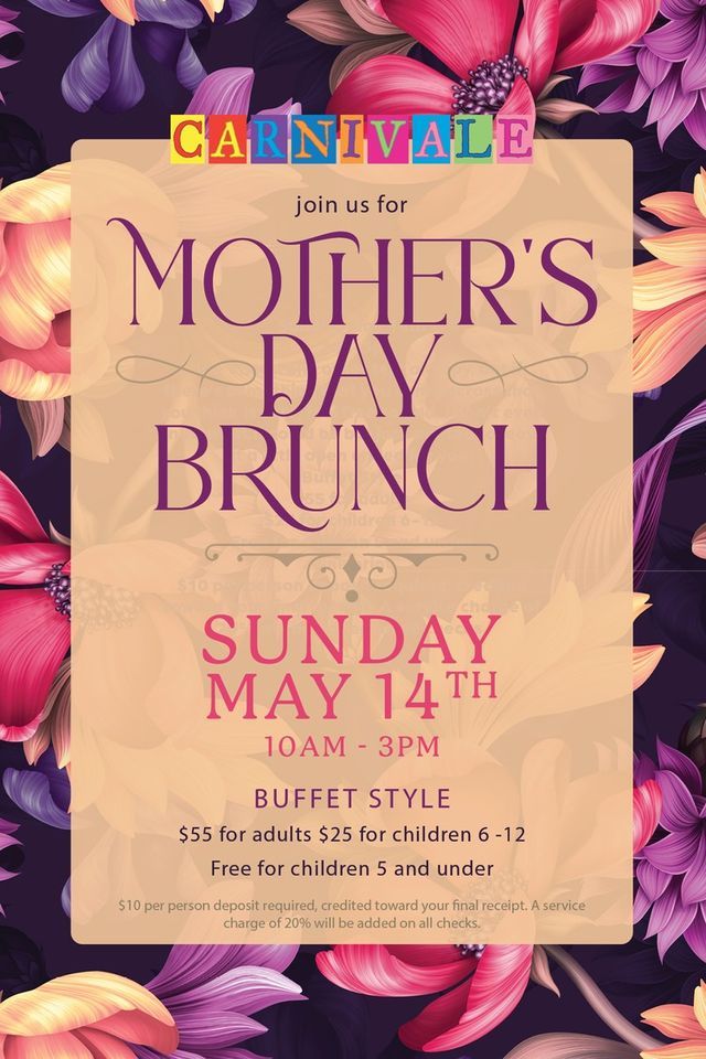 Mothers Day Brunch, Carnivale, Chicago, May 14 2025 AllEvents.in