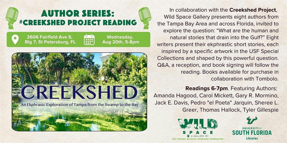 #Creekshed Project Author Series, 20 August | Event in St. Petersburg | AllEvents