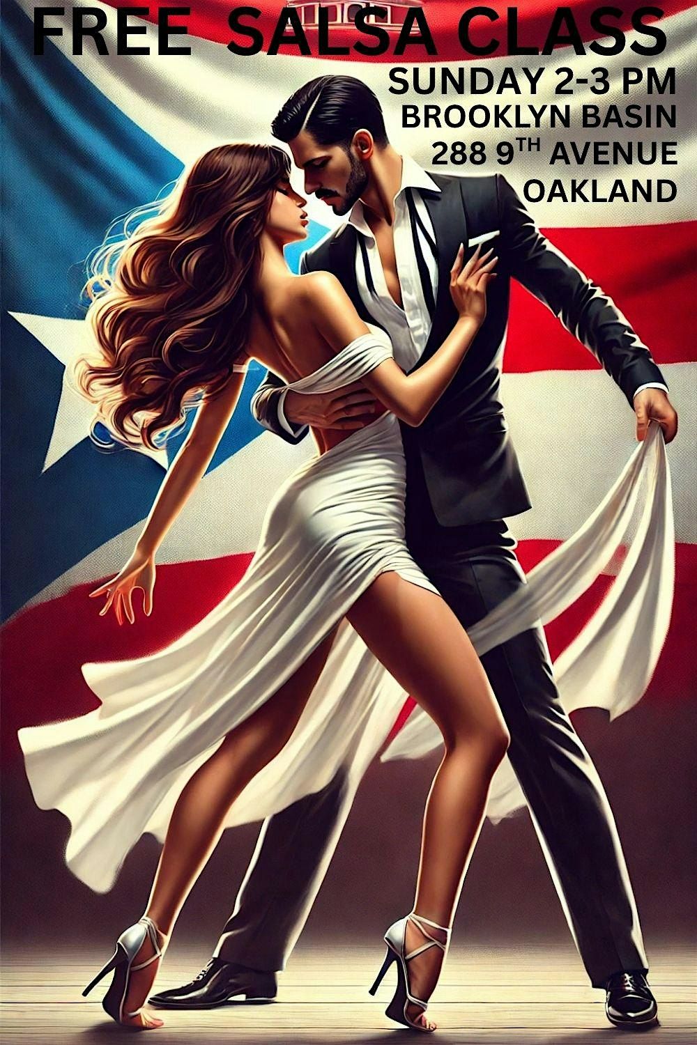 FREE SALSA CLASS, SUNDAY 2-3 PM, BROOKLYN BASIN, OAKLAND, 20 July | Event in Oakland | AllEvents