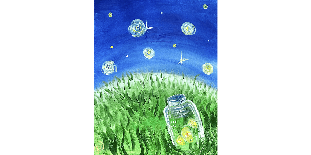Midnight Flying Fireflies - Paint and Sip in Indianapolis | Classpop!™, 19 August | Event in Indianapolis