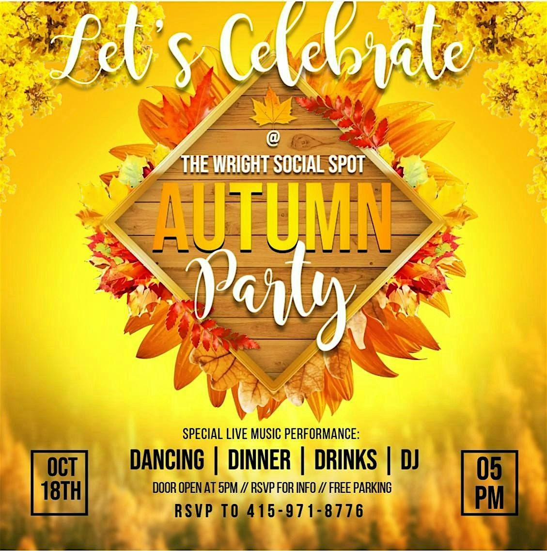End of Summer & Autumn Celebration - Wright Social Spot, 18 October | Event in Pittsburg | AllEvents