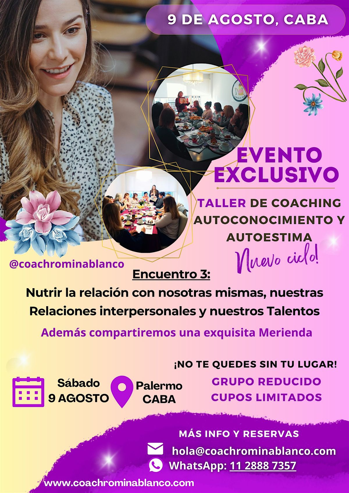 Taller Presencial Autoestima y Autoconocimiento 09/08 CABA, 9 August | Event in Buenos Aires | AllEvents