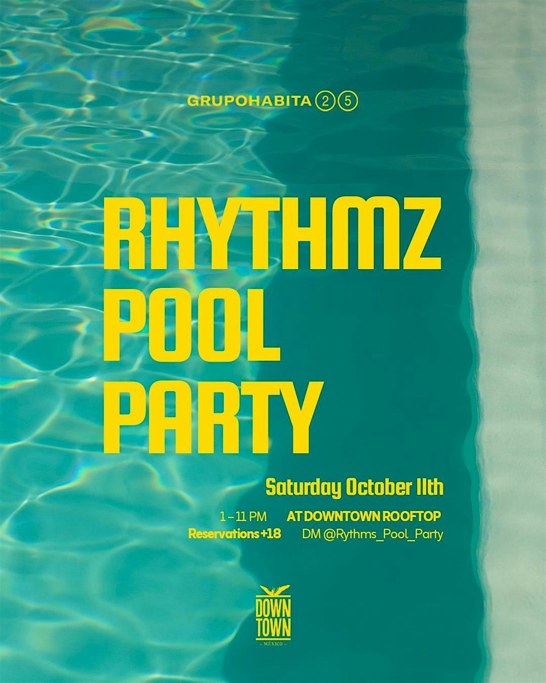Rhythmz Pool Party, 11 October | Event in Ciudad de México | AllEvents