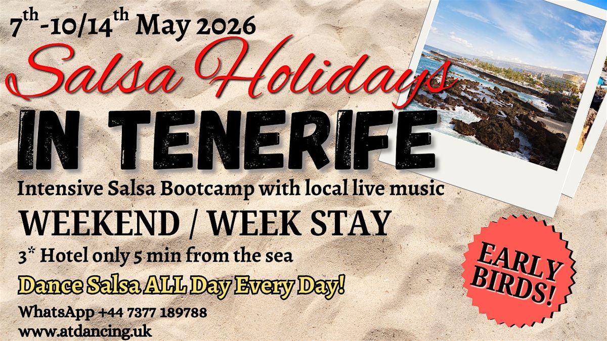 Salsa Holidays in Tenerife 7-10/14th May 2026, 7 May | Event in Puerto de la Cruz | AllEvents