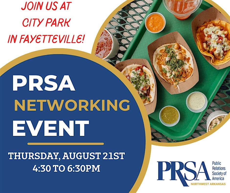 NWA PRSA Networking Event, 21 August | Event in Fayetteville | AllEvents