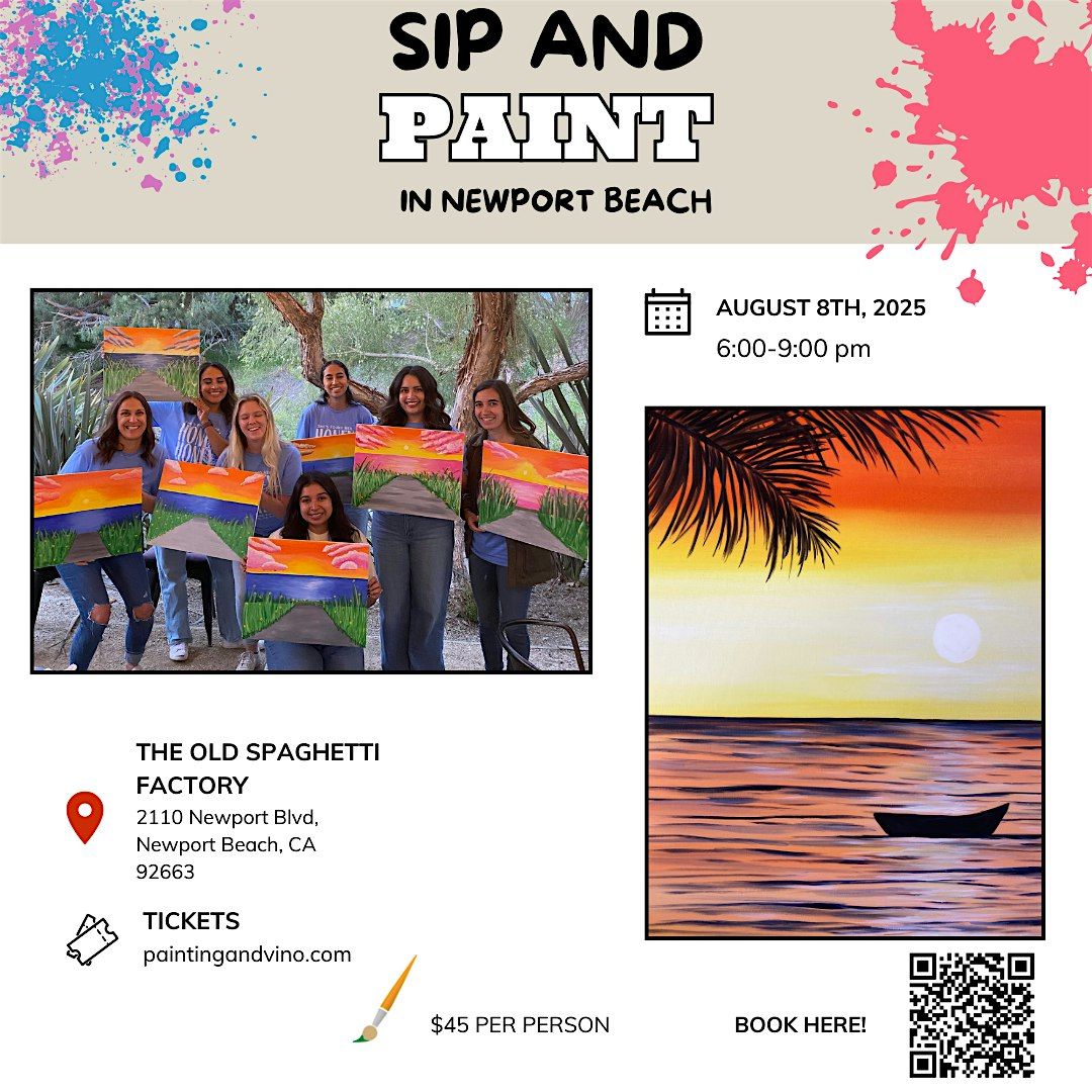 Tropical Oasis paint and sip in Newport Beach!, 8 August | Event in Newport Beach | AllEvents