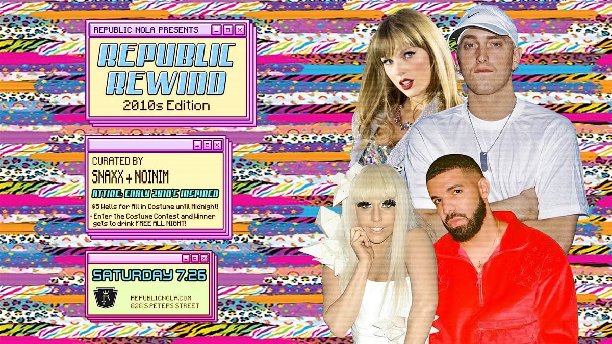 Rewind 2000's Edition, 26 July | Event in New Orleans | AllEvents