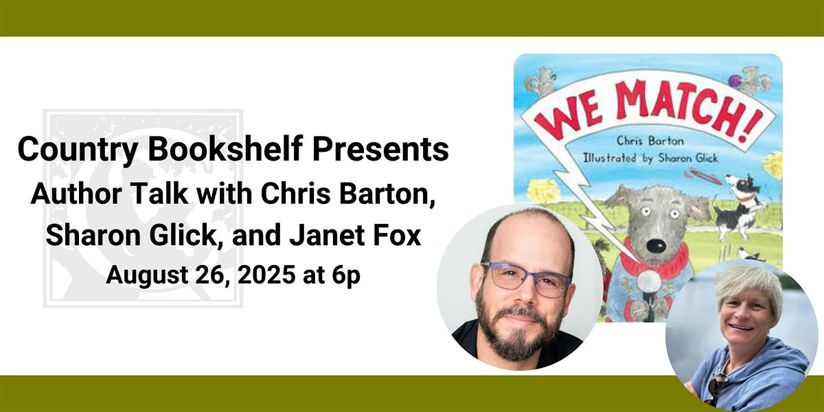 Author Talk with Chris Barton, Sharon Glick, and Janet Fox, 26 August | Event in Bozeman | AllEvents