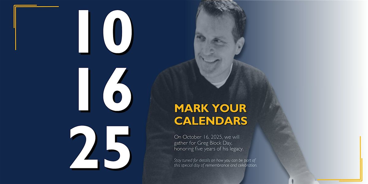 Atlanta's Greg Block Day- 5 Years Honoring His Legacy, 16 October | Event in Atlanta | AllEvents