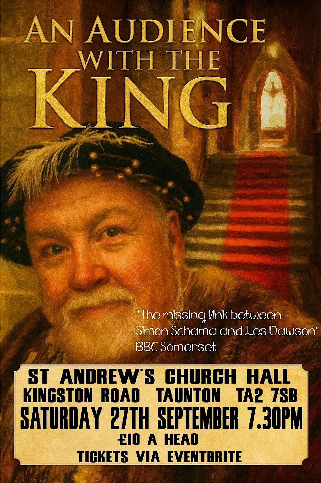An Audience with the King, 27 September | Event in Taunton | AllEvents