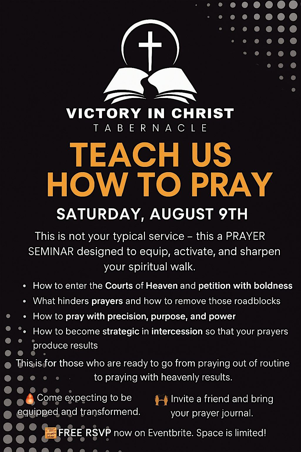 TEACH US HOW TO PRAY - SEMINAR, 9 August | Event in Norfolk | AllEvents