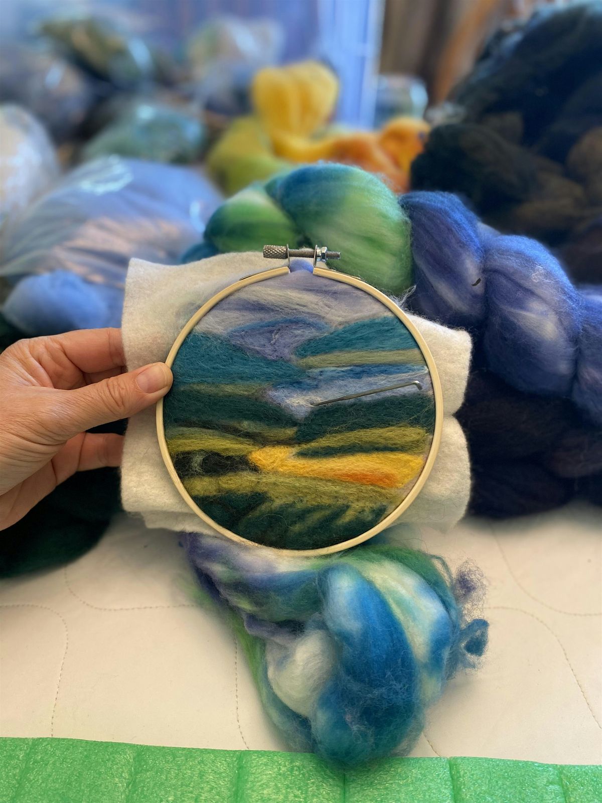 Paint with Wool - Needle Felted Landscape at the Tett, 11 December | Event in Kingston | AllEvents