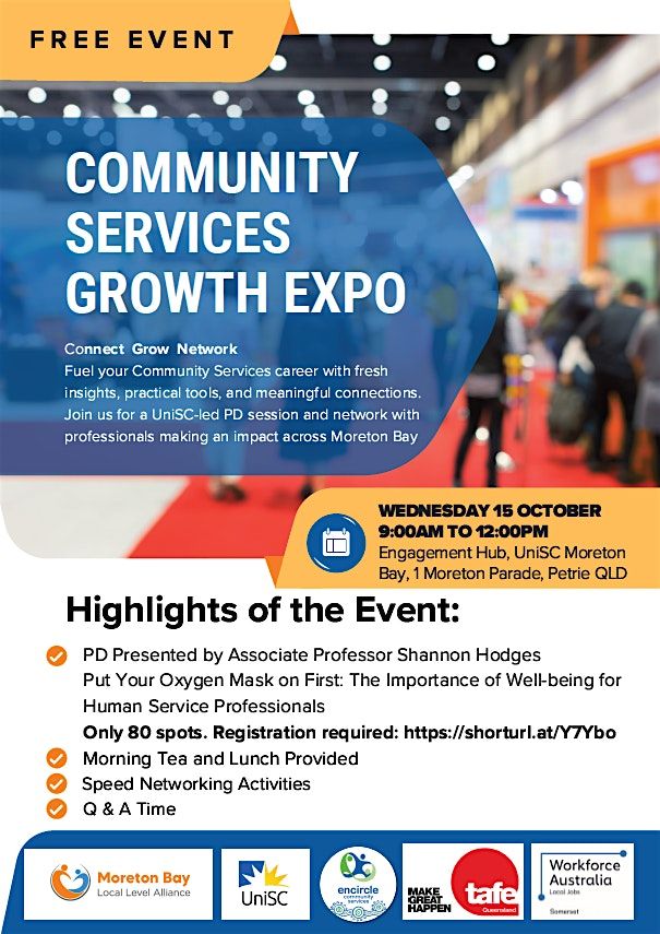 Community Services Growth Expo - PD Session, 15 October | Event in Petrie | AllEvents