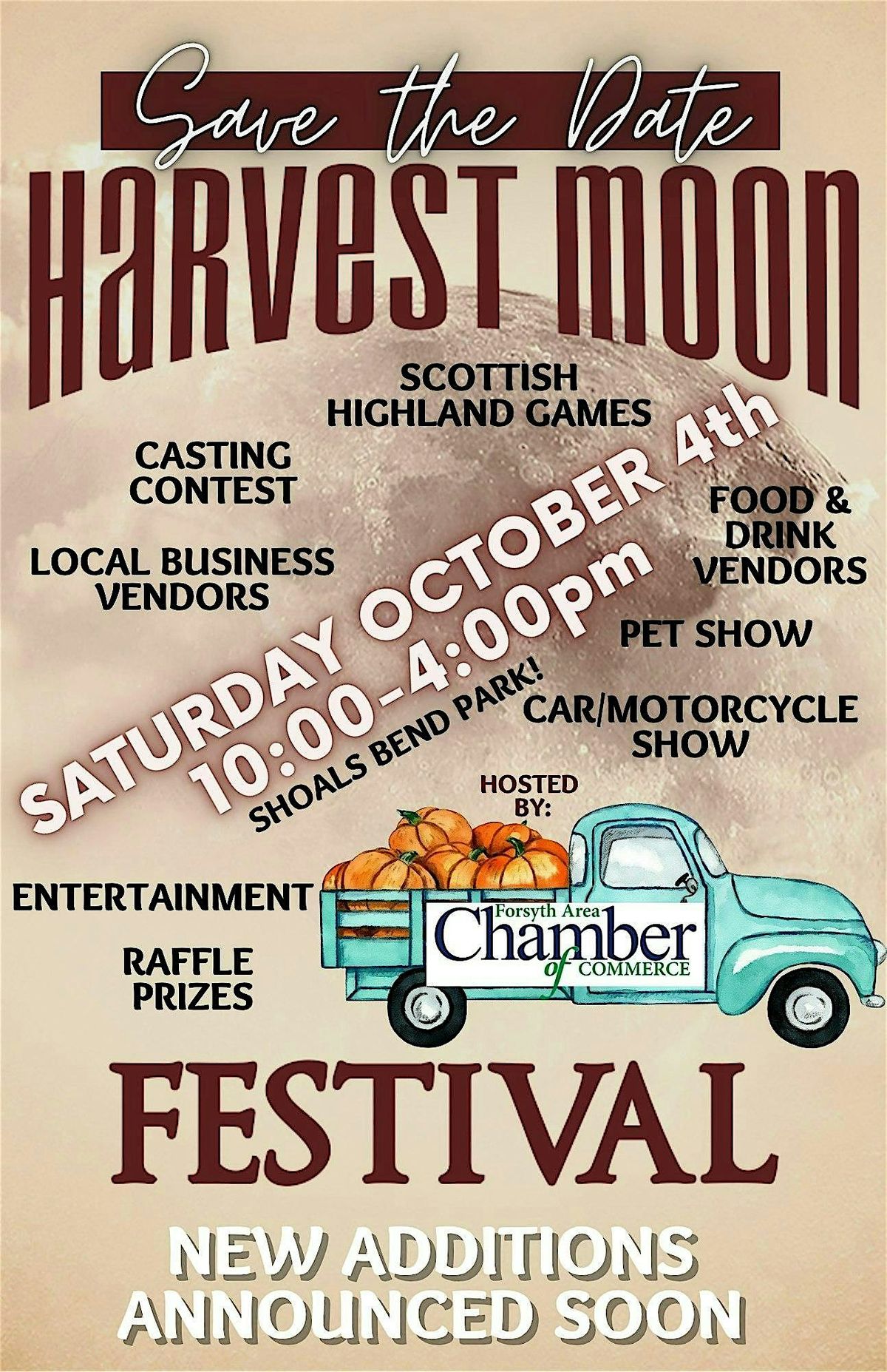 Harvest Moon Festival and Highland Games, 4 October | Event in Forsyth | AllEvents