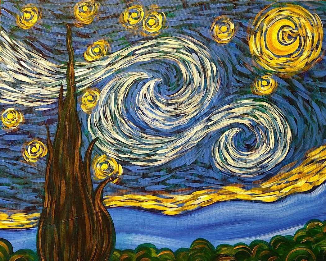 Starry Night  Sip & Paint | Event in Moreno Valley | AllEvents