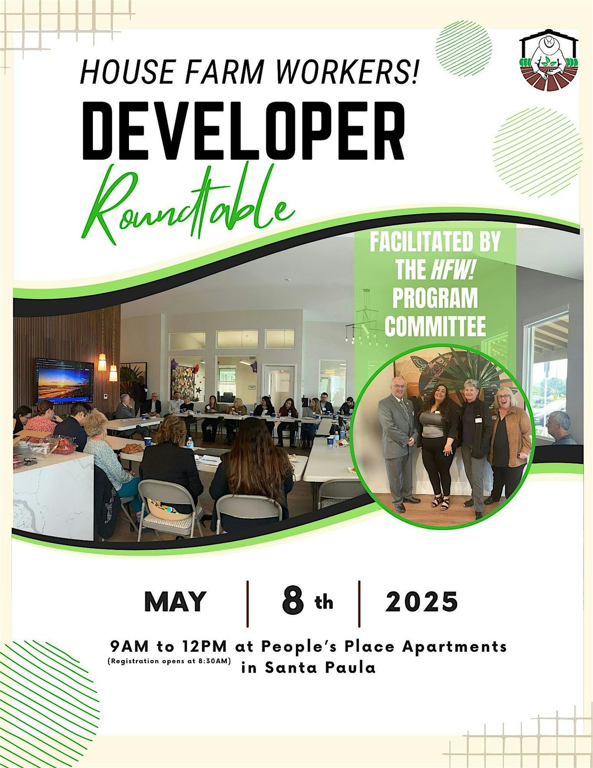 House Farm Workers! Developer's Roundtable 2025, 8 May | Event in Santa Paula | AllEvents