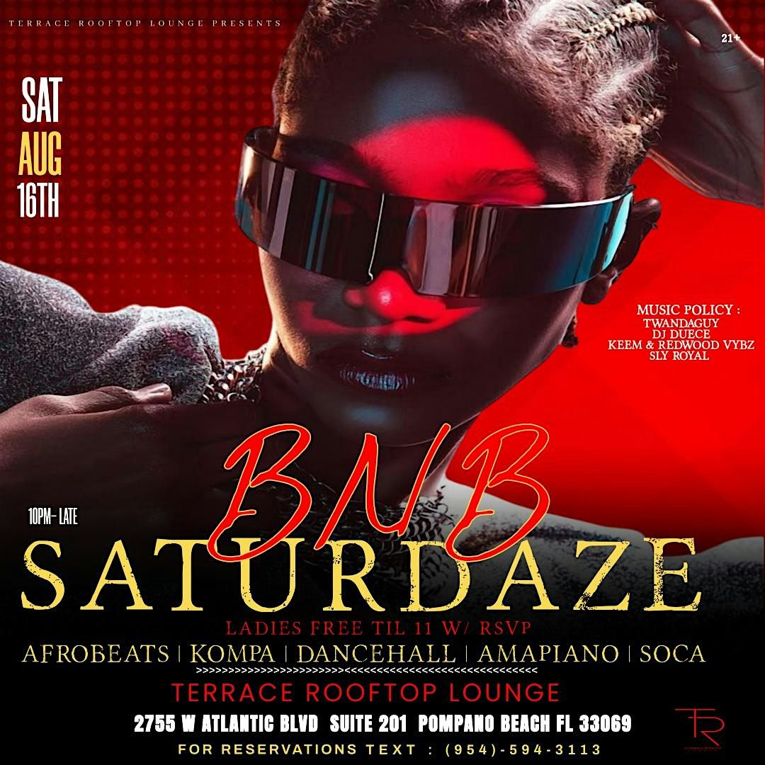 BnB Saturdays (Boiler In Broward): The Afro-Caribbean Atmosphere in The Sky, 16 August | Event in Pompano Beach