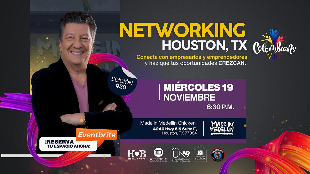 COLOMBIANS NETWORKING HOUSTON, 19 November | Event in Houston | AllEvents