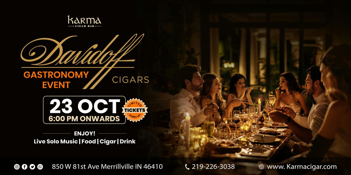 Davidoff Gastronomy: A Night of Luxury, Glamour & Music, 23 October | Event in Merrillville | AllEvents