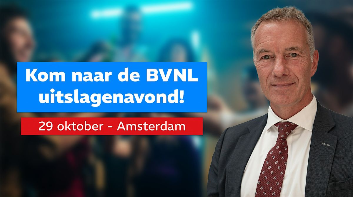 Kom naar de BVNL-uitslagenavond in Amsterdam!, 29 October | Event in Amsterdam | AllEvents