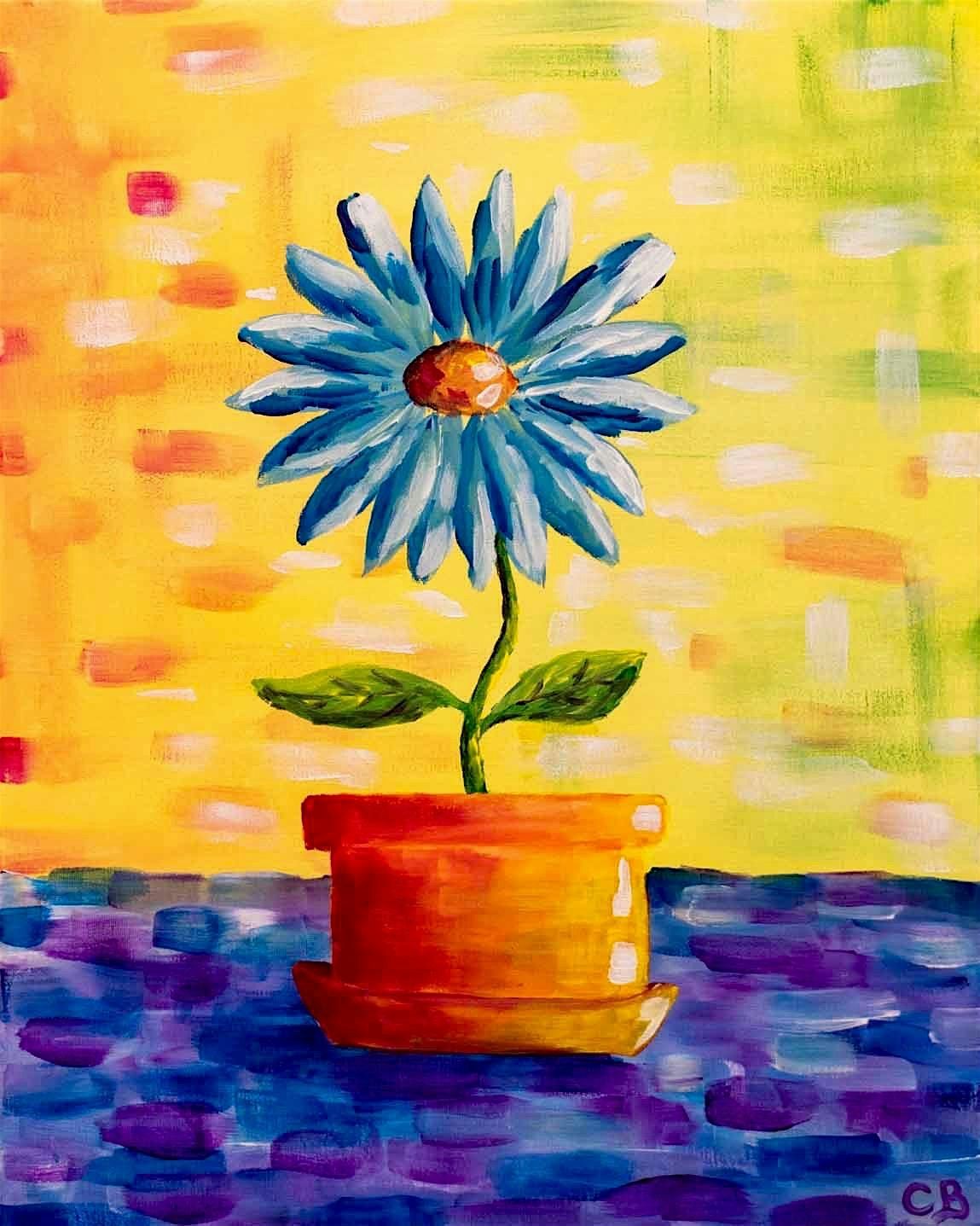 Toledo Paint and Sip Party – Abstract Flower Pot, 8 August | Event in Toledo | AllEvents