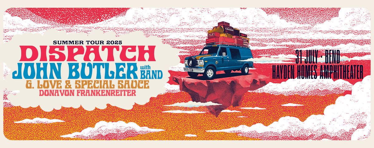Parking Dispatch with John Butler (with Band), G. Love & Special Sauce and Donavon Frankenreiter, 28 July