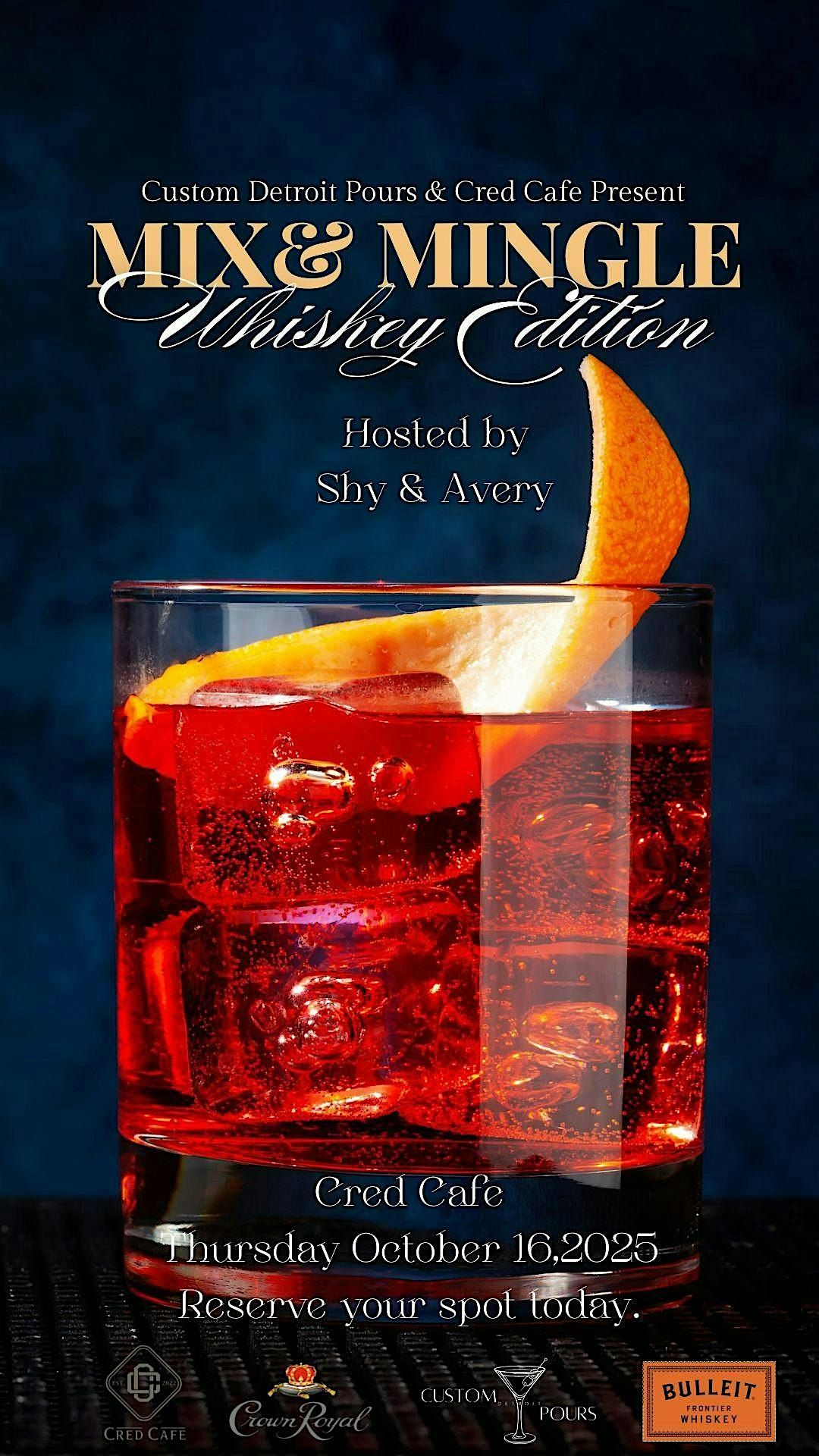 Mix and Mingle - Whiskey Edition, 16 October | Event in Detroit | AllEvents
