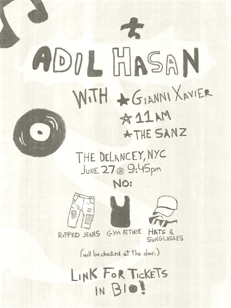 Adil Hasan @ The Delancey, 27 June | Event in New York | AllEvents