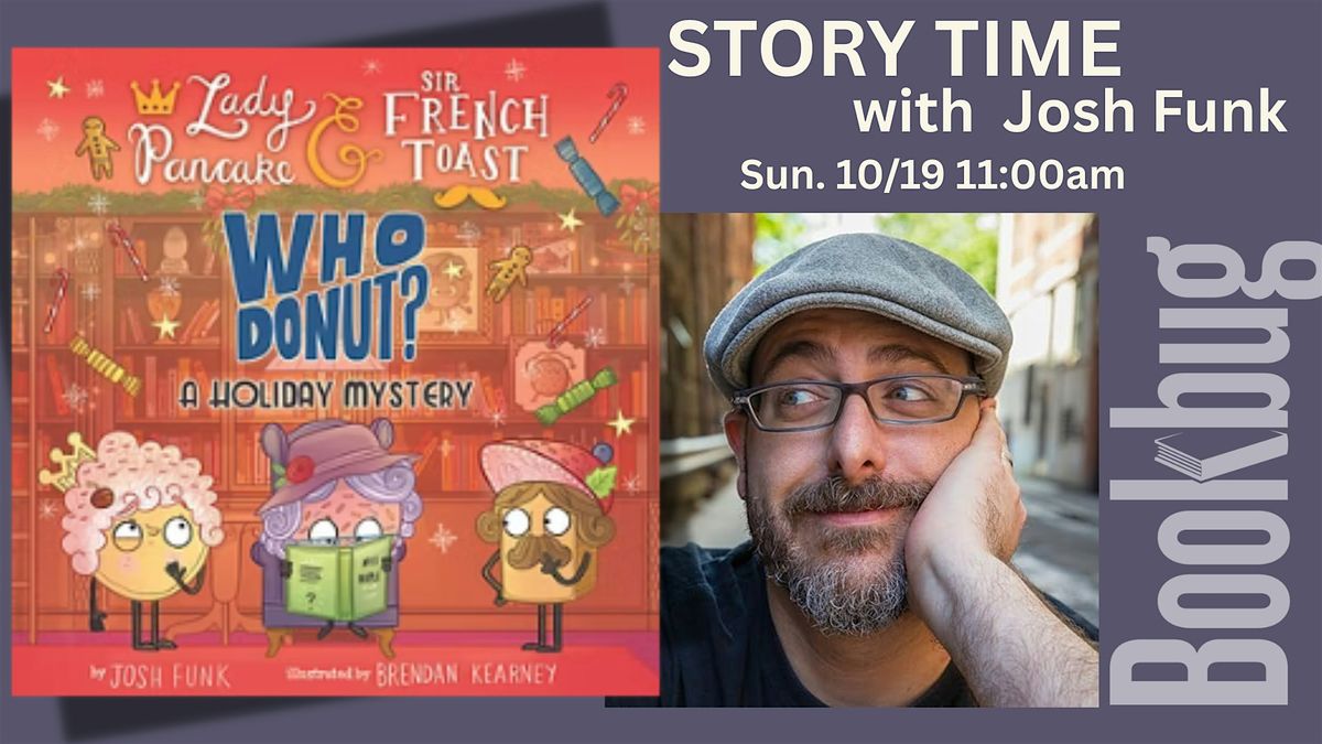 Story Time & DONUTS w Author Josh Funk and WHO DONUT: A HOLIDAY MYSTERY, 19 October | Event in Kalamazoo