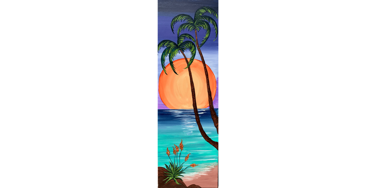 Radiant Tropical Moon - Paint and Sip in Norfolk | Classpop!™, 27 August | Event in Norfolk | AllEvents