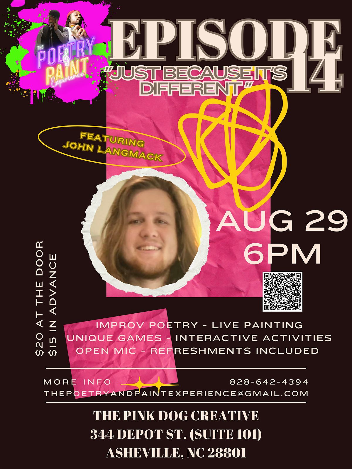 The Poetry & Paint Experience Episode 14 "Just Because It's Different", 29 August | AllEvents