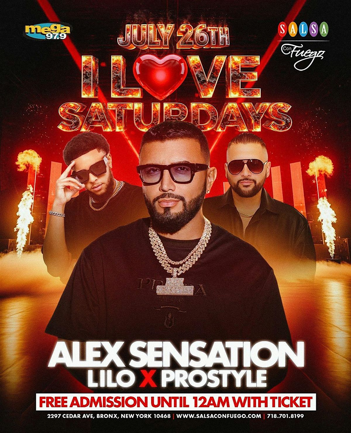 I LOVE SATURDAY'S | ALEX SENSATION SALSA CON FUEGO TAKEOVER | Event in The Bronx | AllEvents