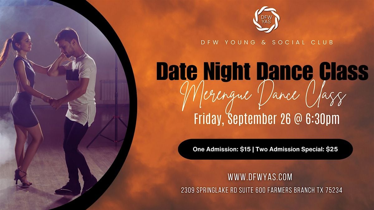 Merengue: Friday Date Night Dance Class, 26 September | Event in Farmers Branch | AllEvents