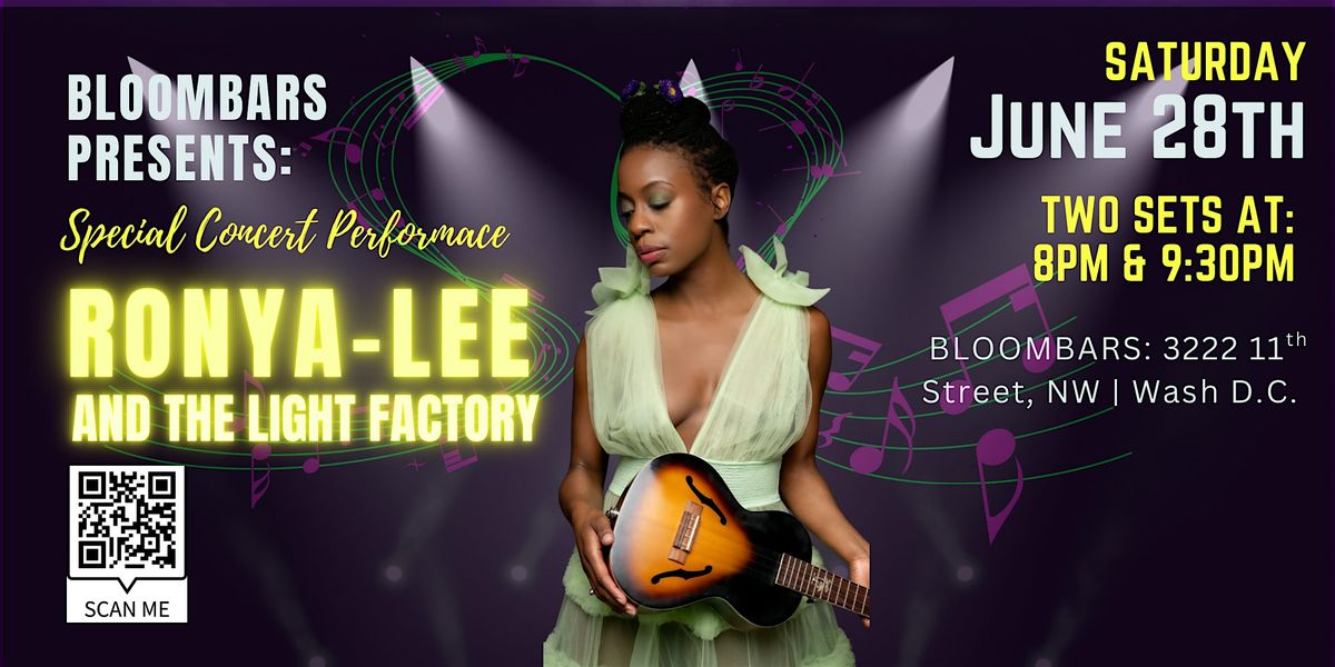Concert: Ronya-Lee and the Light Factory (Two Sets at 8pm and 9:30pm), 28 June | Event in Washington | AllEvents