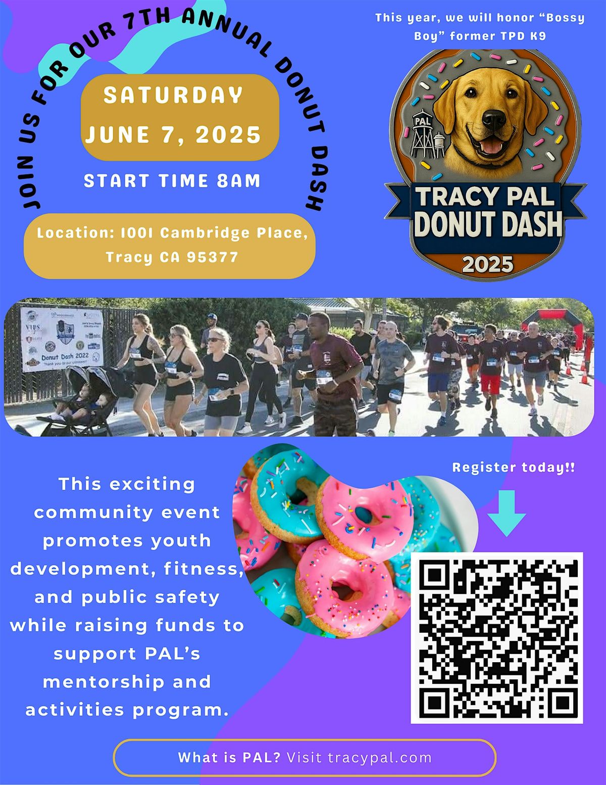 Tracy PAL Donut Dash 2025, 7 June | Event in Tracy | AllEvents