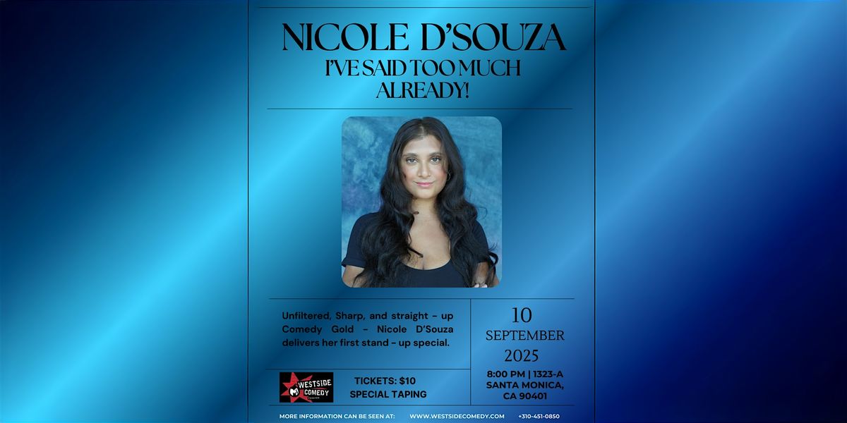 I’ve Said Too Much Already! (Stand-Up Comedy), 10 September | Event in Santa Monica | AllEvents