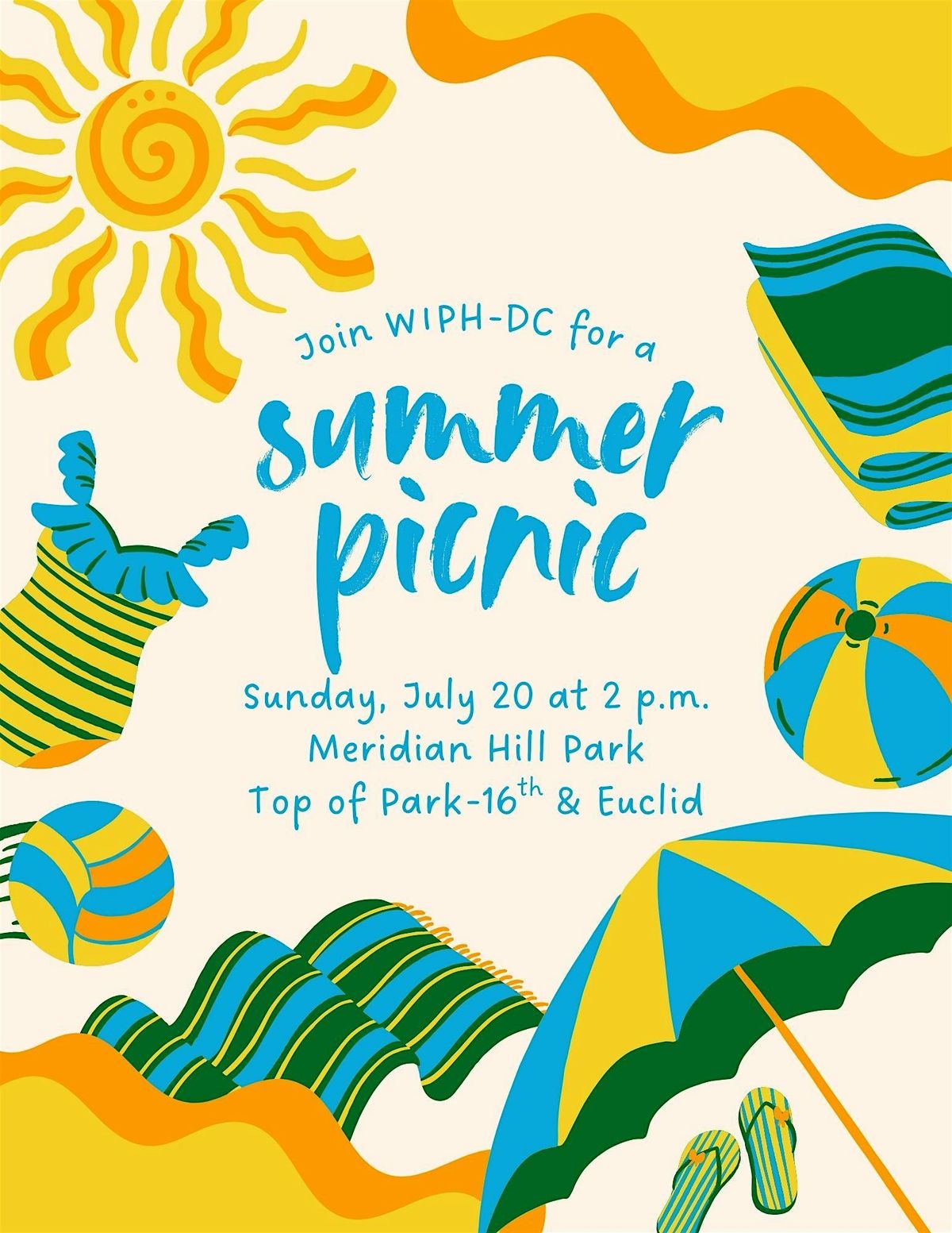 WIPH-DC Summer Picnic Potluck, 20 July | Event in Washington | AllEvents