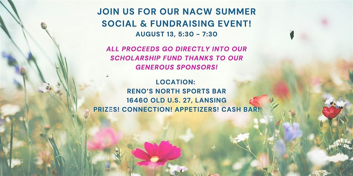 August Summer Social and Scholarship Fundraiser, 13 August | Event in Lansing | AllEvents