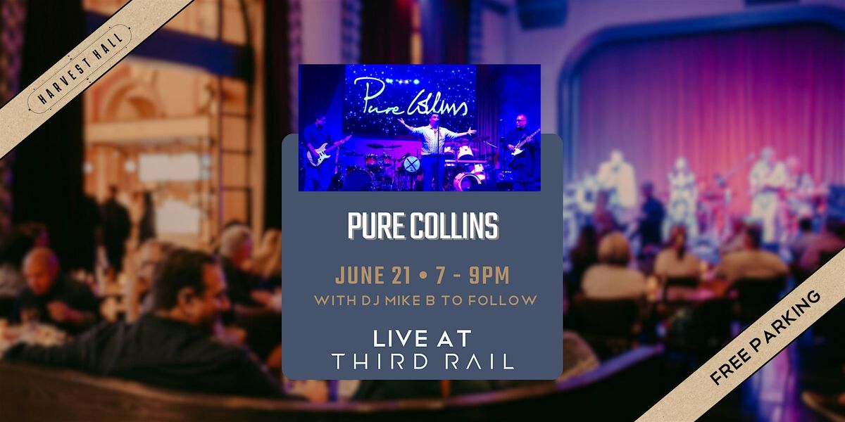 Pure Collins - Tribute to Phil Collins | LIVE at Third Rail, 21 June | Event in Grapevine | AllEvents