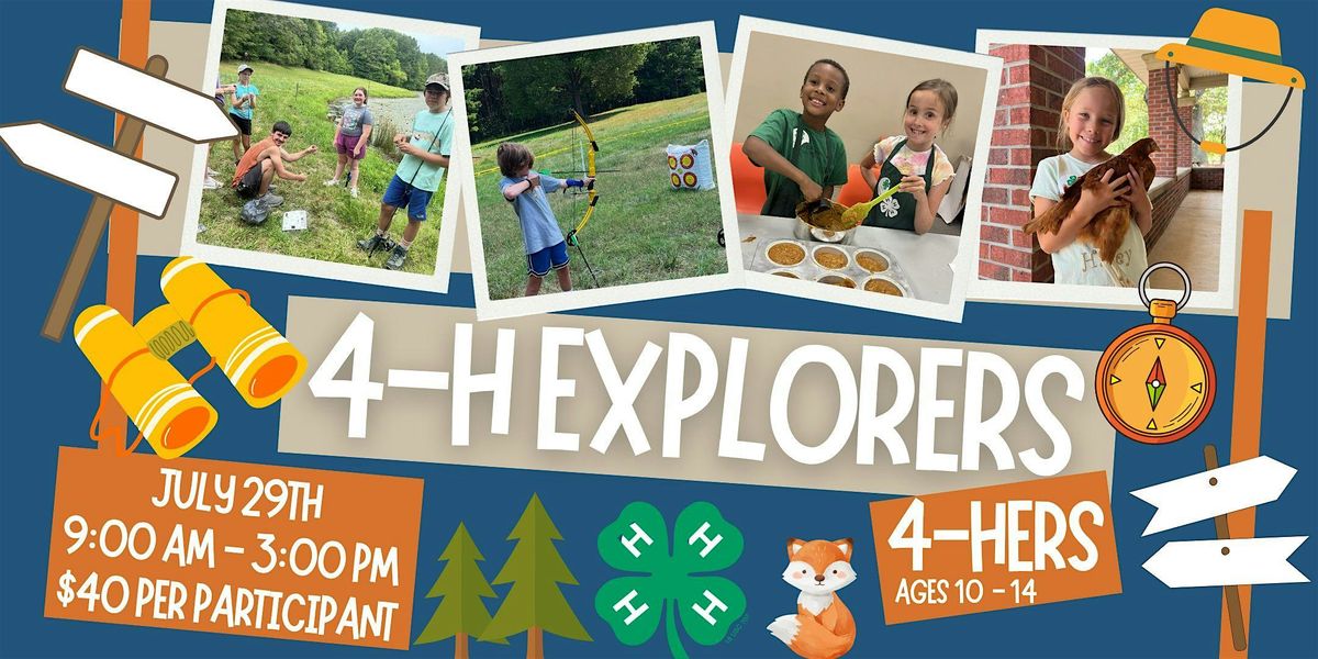 2025 York County 4-H Explorers Camp - Fort Mill (Ages 10 - 14), 29 July | Event in Fort Mill | AllEvents