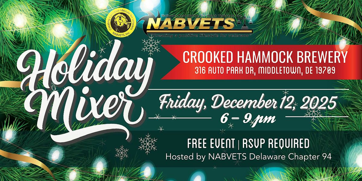 2025 NABVETS Holiday Mixer, 12 December | Event in Middletown | AllEvents